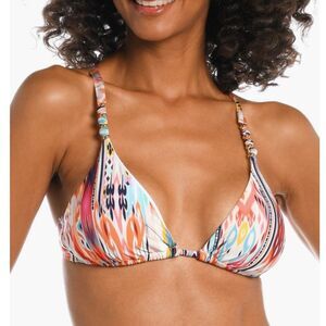 La Blanca Desert Dream Triangle Bikini Top, Luxurious‎ Beach Top, Size 8, NWT